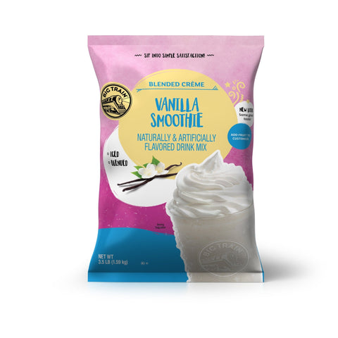 Big Train Vanilla Smoothie Blended Crème Beverage Mix, 3.5 lb Bag - Java Estate Roastery