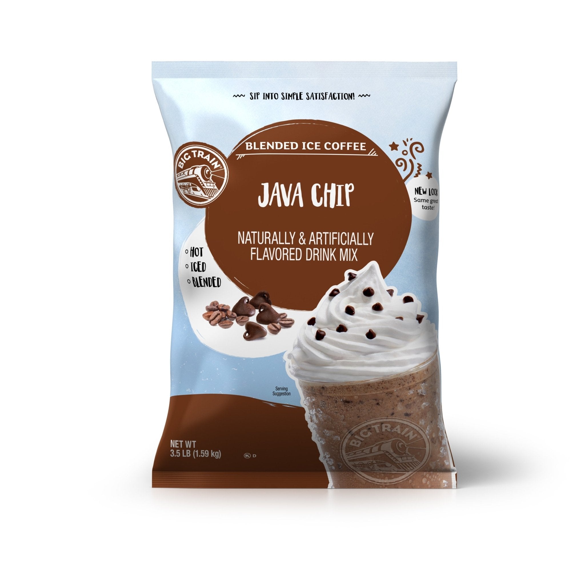 Java Ready Mix Big Train Java Chip Blended Ice Coffee Mix 3.5 lb - Java Estate Roastery