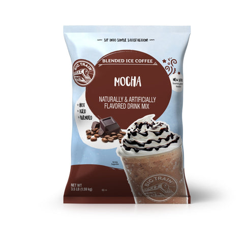 Big Train Mocha Blended Ice Coffee Beverage Mix, 3.5 lb Bag - Java Estate Roastery