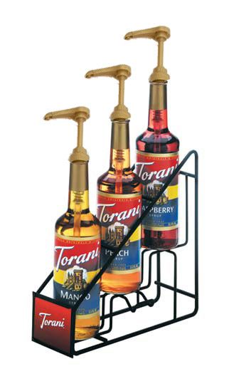 Torani 3 - Tier Syrup Display Rack - Java Estate Roastery