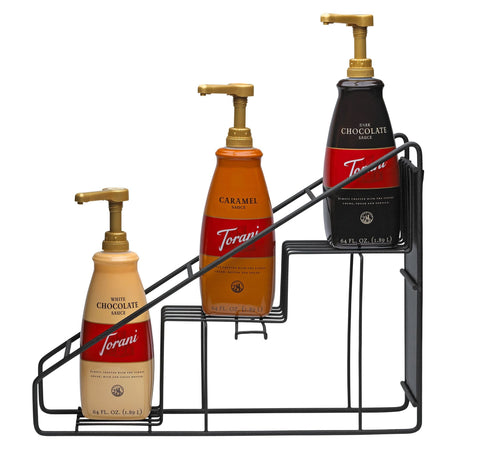 Torani 3 - Tier Sauce Display Rack - Java Estate Roastery