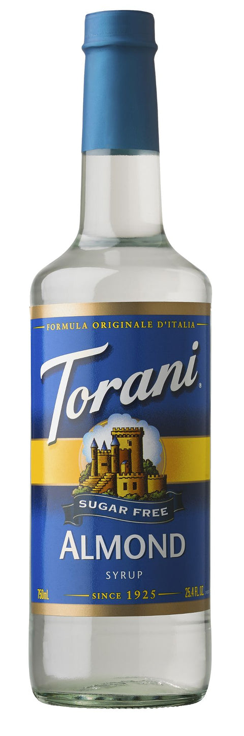 Torani Sugar Free Almond Syrup, 750ml - Java Estate Roastery