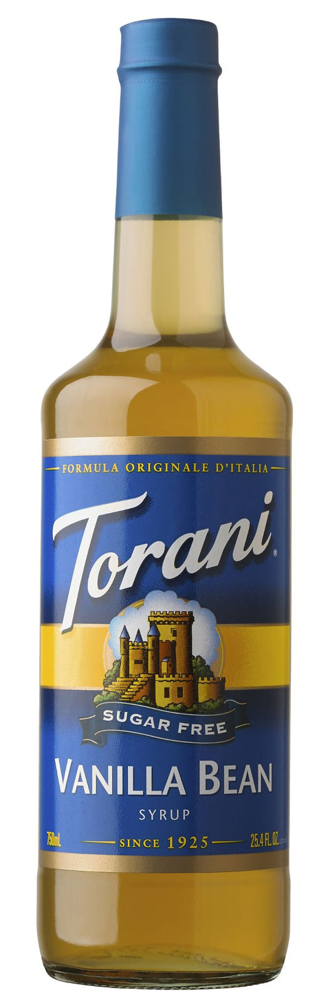 Torani Sugar Free Vanilla Bean Syrup, 750ml - Java Estate Roastery